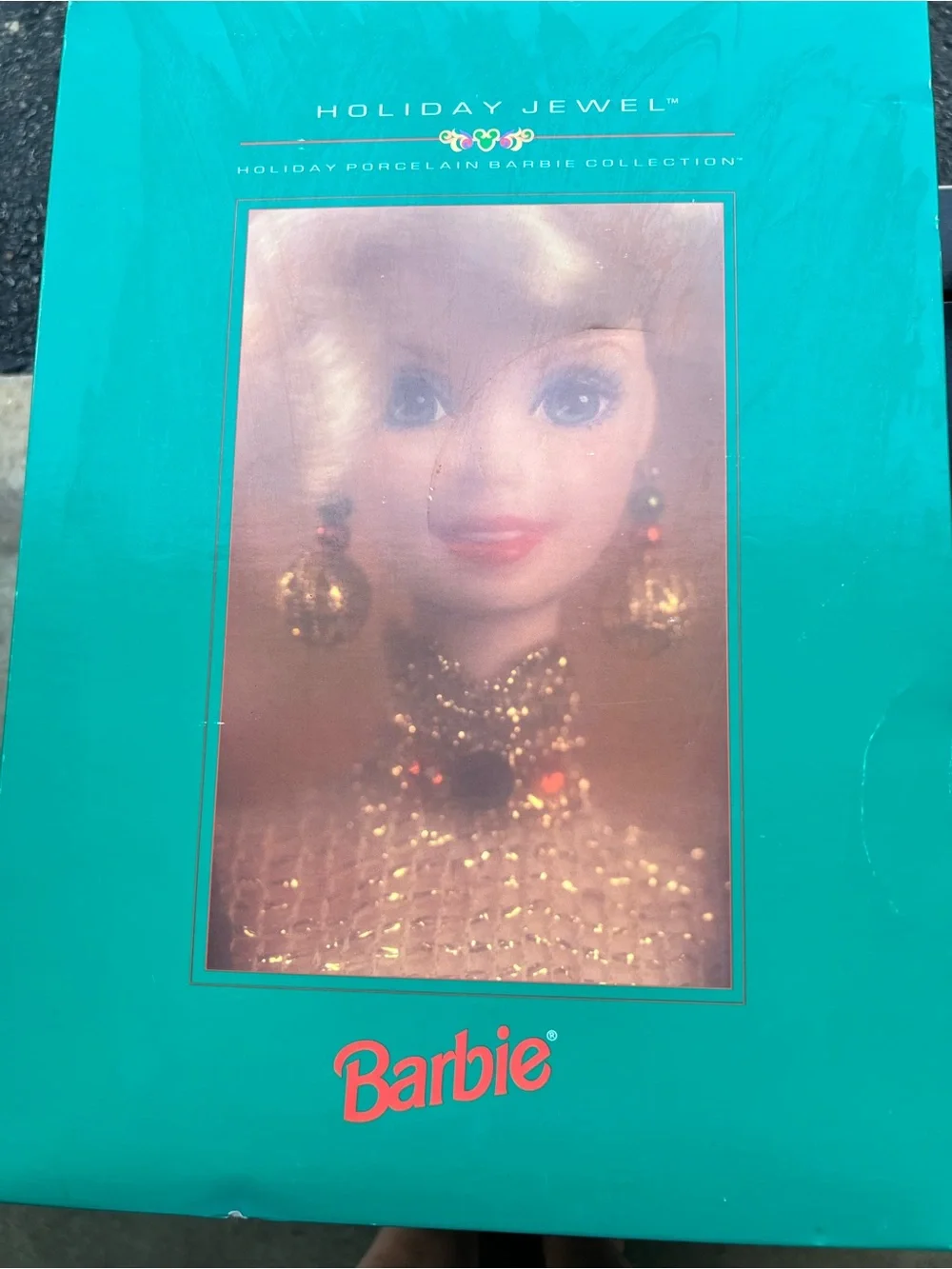 1995 Timeless Collection Mattel Teal/Turquoise Doll Packaging Back Panel